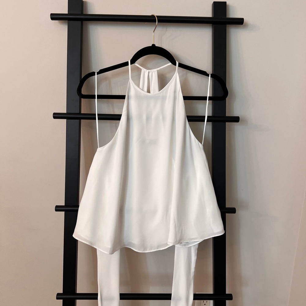 Zara halter neck top with ties NWOT